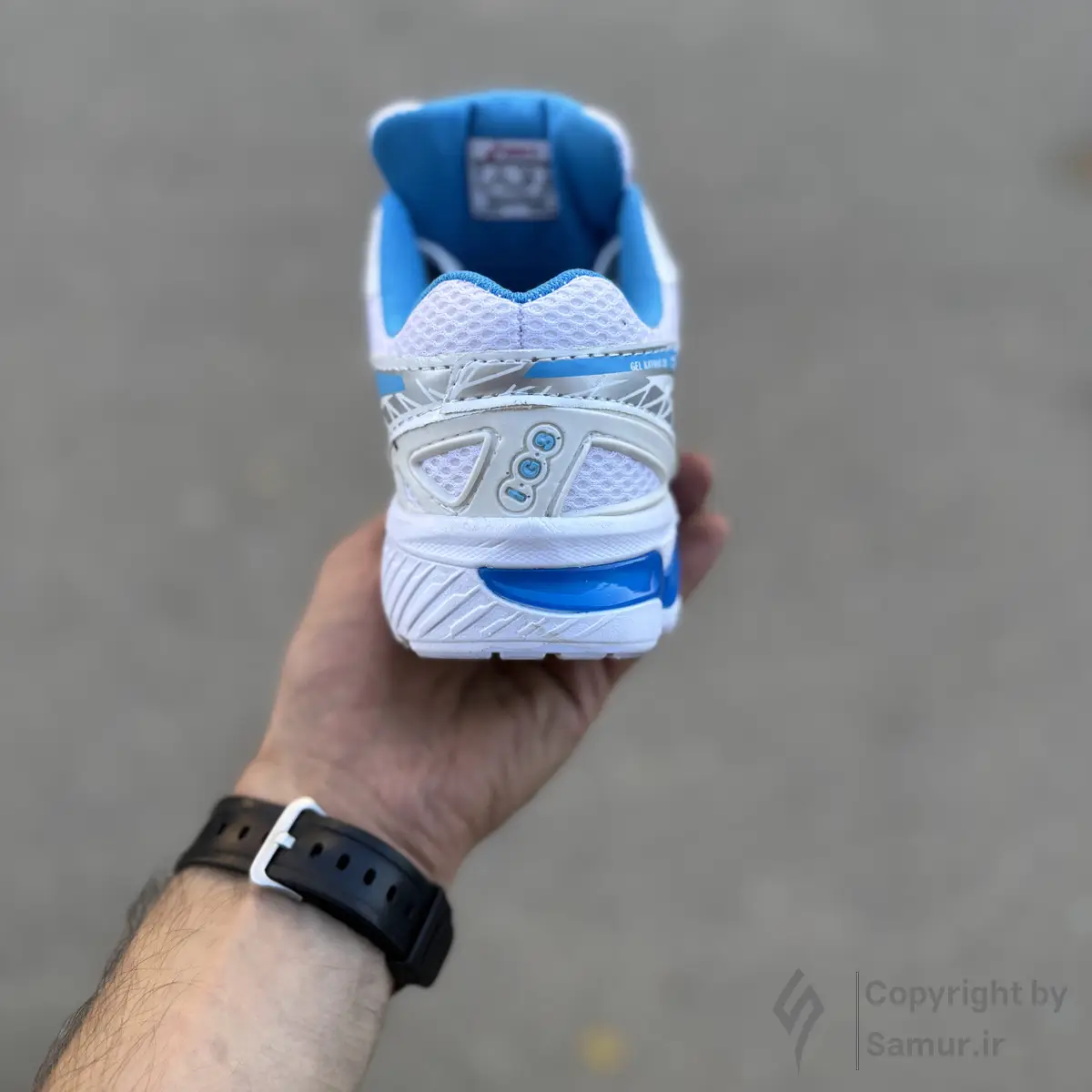 گالری تصاویر کتونی اسیکس کایانو 20 سفید آبی